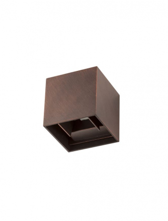 Iluminat Arhitectural - 847406 Aplica Nova Luce COMO LED 2x3W 510lm 3000K IP54 Aluminium Antique Brown Adjustable Beam