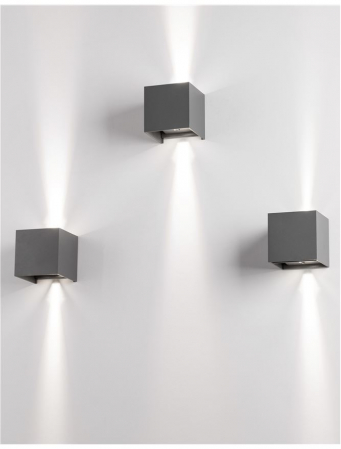 847407 Aplica Nova Luce COMO LED 2x3W 510lm 3000K IP54 Aluminium Dark Gray Adjustable Beam [3]