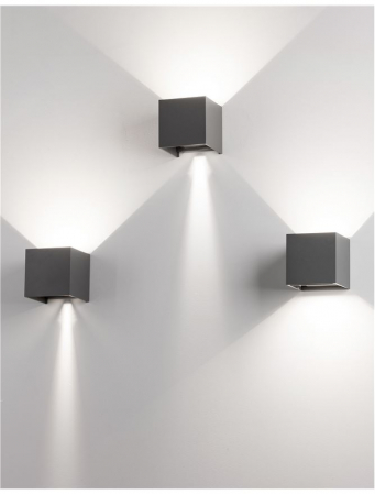 847407 Aplica Nova Luce COMO LED 2x3W 510lm 3000K IP54 Aluminium Dark Gray Adjustable Beam [4]