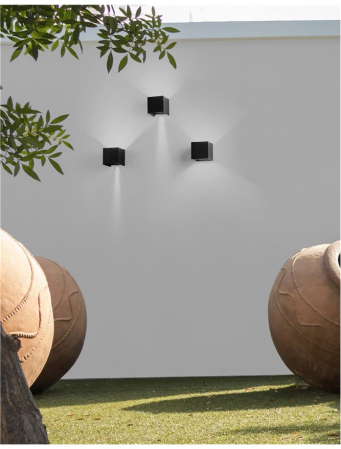 847408 Aplica Nova Luce COMO LED 2x3W 510lm 3000K IP54 Aluminium Black Adjustable Beam [3]