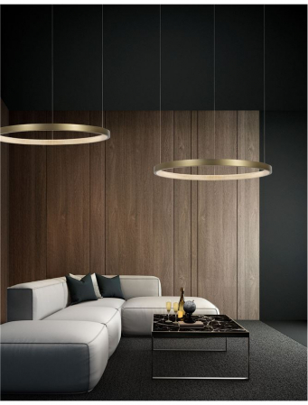 86016805 Suspensie Nova Luce VEGAS LED 35W 1900lm 3000K IP20 Aluminiu/Acril Antique Brass [4]