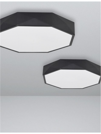 9001491 Plafoniera Nova Luce EBEN LED 24W 1380lm 3000K Aluminium Sandy Black Nedimabil IP20 [4]