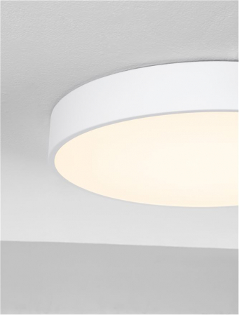 9001534 Plafoniera Nova Luce HADON LED 30W 1725lm 3000K Aluminium Sandy White Steel & Acrylic IP20 [4]