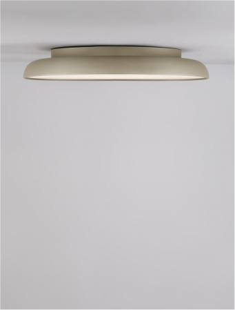9005647 Plafoniera Nova Luce LINUS LED 50W 3741lm 3000K Aluminium & Acrylic Champagne Gold Dimabil Triac IP20 [1]