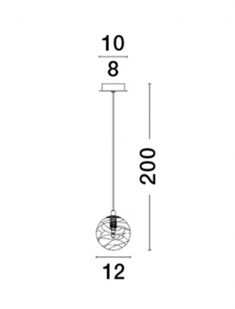 9006041 Pendul Nova Luce COEN G9 1x5W   Metal Brass Gold  IP20 [5]