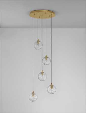 9006044 Lustra Nova Luce COEN G9 5x5W   Metal Brass Gold  IP20 [2]