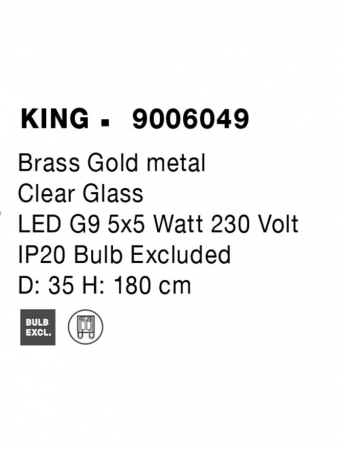 9006049 Lustra Nova Luce KING G9 5x5W   Metal Brass Gold  IP20 [8]