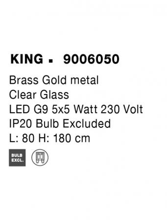 9006050 Lustra Nova Luce KING G9 5x5W   Metal Brass Gold  IP20 [5]