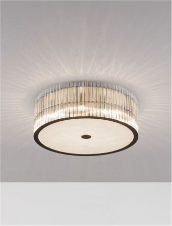 9006058 Plafoniera Nova Luce BAROK G9 6x5W   Metal Clear Glass Matt Black  IP20 [3]