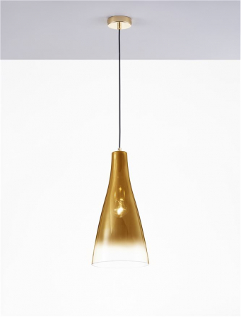 9009230 Pendul Nova Luce LIVTAR E27 1x12W   Metal & Glass Gold  IP20 [2]