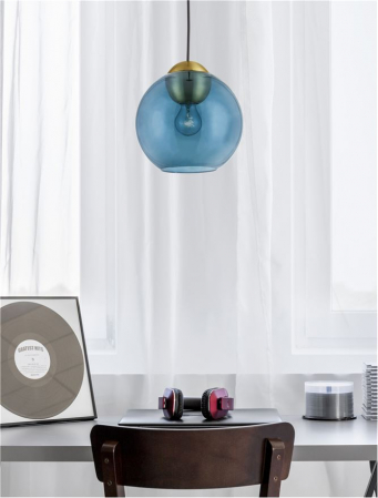 9009240 Pendul Nova Luce MIDORI E27 1x12W   Metal & Glass Brass Gold  IP20 [1]