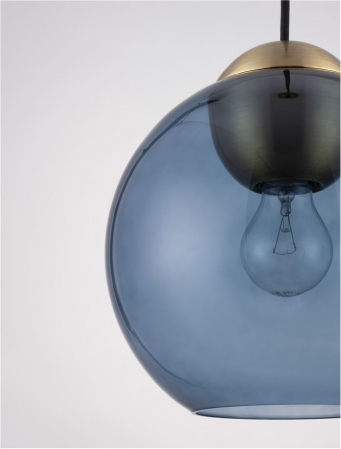 9009240 Pendul Nova Luce MIDORI E27 1x12W   Metal & Glass Brass Gold  IP20 [3]