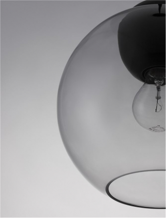 9009241 Pendul Nova Luce MIDORI E27 1x12W   Metal & Glass Matt Black  IP20 [3]