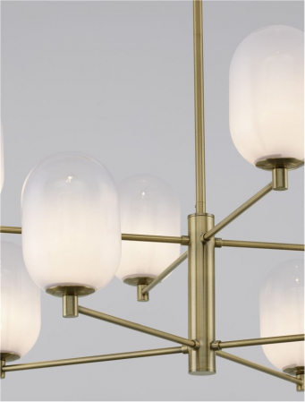 9009245 Pendul Nova Luce BALOR G9 8x5W   Metal Brass Gold  IP20 [2]