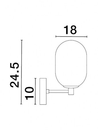 9009247 Aplica Nova Luce BALOR G9 1x5W   Metal Brass Gold  IP20 [4]