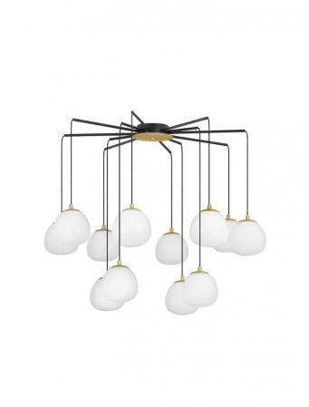 ILUMINAT - 9009261 Lustra Nova Luce THE EGG G9 12x5W   Metal Gold & Black  IP20