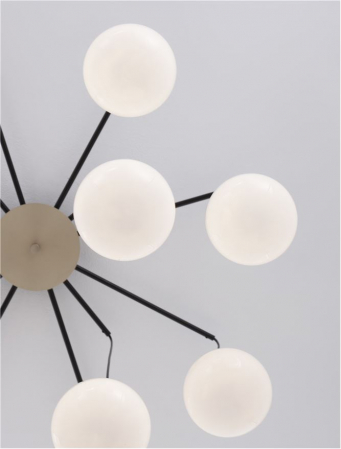 9009261 Lustra Nova Luce THE EGG G9 12x5W   Metal Gold & Black  IP20 [2]