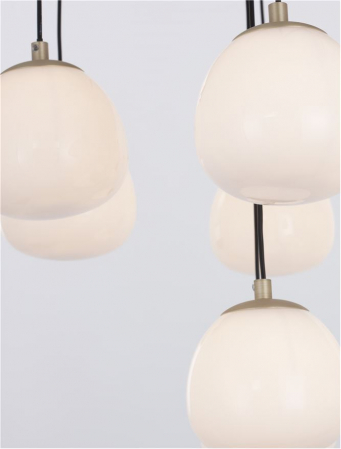 9009261 Lustra Nova Luce THE EGG G9 12x5W   Metal Gold & Black  IP20 [3]