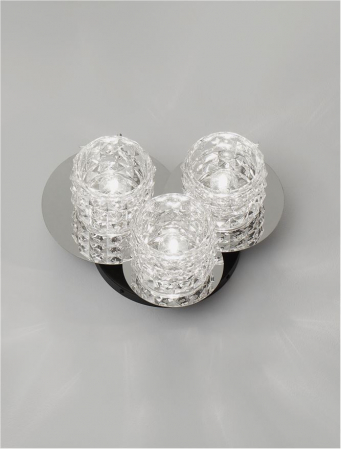 9009292 Plafoniera Nova Luce LAWAN E14 3x5W   Metal Chrome  IP20 [2]