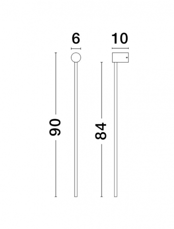 9009325 Aplica Nova Luce SYNTHESI LED 23W 2725lm 3000K Aluminium & Acrylic Sandy White Nedimabil IP20 [2]