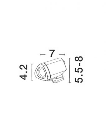 9010004  Nova Luce INSIDE LED 3W 180lm 3000K IP65 Aluminium & Glass Sandy Black Beam 24 degree [1]