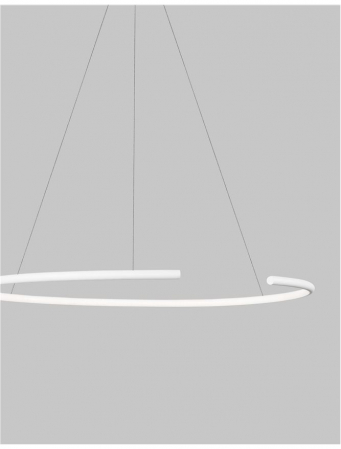 9010021 Lustra Nova Luce BREDA LED 30W 1480lm 3000K Aluminium & Acrylic Sandy White Nedimabil IP20 [1]