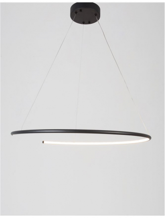 9010023 Lustra Nova Luce BREDA LED 29W 1480lm 3000K Aluminium & Acrylic Sandy Black Nedimabil IP20 [2]