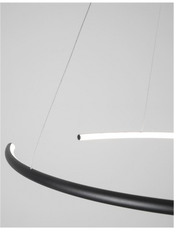 9010023 Lustra Nova Luce BREDA LED 29W 1480lm 3000K Aluminium & Acrylic Sandy Black Nedimabil IP20 [4]