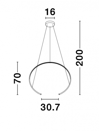 9010023 Lustra Nova Luce BREDA LED 29W 1480lm 3000K Aluminium & Acrylic Sandy Black Nedimabil IP20 [7]