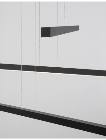 9010033 Lustra Nova Luce LIOR LED 41W 4183lm 3000K  Aluminium & Acrylic Sandy Black Nedimabil IP20 [5]