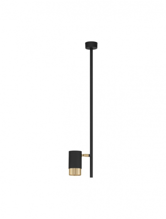 ILUMINAT - 9010216 Spot Aplicat Nova Luce PONGO GU10 1x10W   Aluminium Sandy Black & Gold  IP20