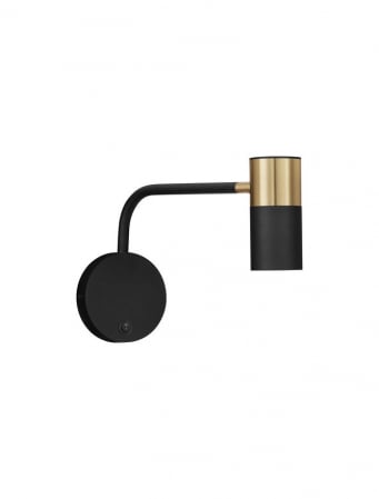 Moderne - 9010221 Aplica Nova Luce PONGO GU10 1x10W   Aluminium Sandy Black & Gold  IP20