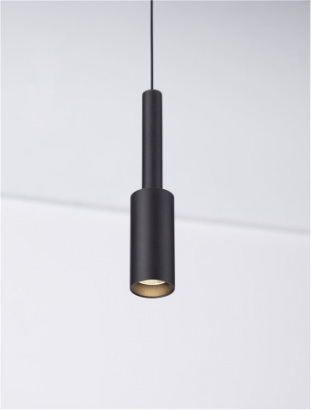 9010228 Pendul Nova Luce JOY LED 7W 703lm 3000K Aluminium Sandy Black Nedimabil IP20 [1]