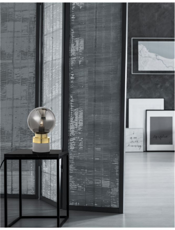 9010264 Veioza Nova Luce JULIET LED E14W IP20 Glass Brass & Gray Metal Base Smoke Gray NOVALUCE [1]