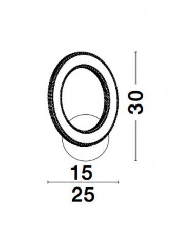 9011135 Aplica Nova Luce CILION LED 19W 1292lm 3000K IP20 Aluminiu/Acril Brass Gold [4]