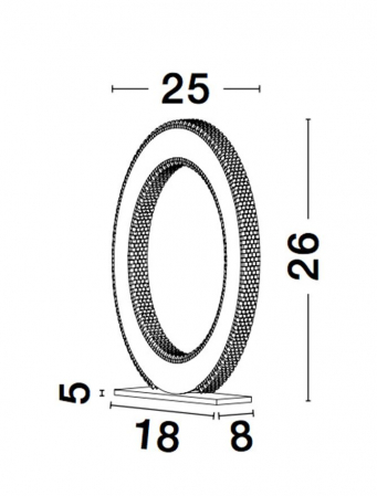 9011136 Veioza Nova Luce CILION LED 20W 1276lm 3000K IP20 Aluminiu/Acril Brass Gold NOVALUCE [5]