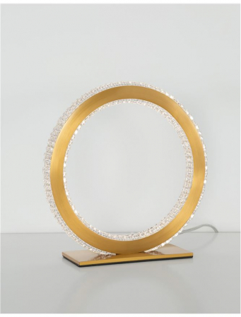 9011136 Veioza Nova Luce CILION LED 20W 1276lm 3000K IP20 Aluminiu/Acril Brass Gold NOVALUCE [2]