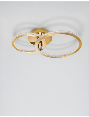 9011137 Plafoniera Nova Luce CILION LED 48W 3036lm 3000K IP20 Aluminiu/Acril Brass Gold NOVALUCE [2]