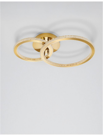 9011137 Plafoniera Nova Luce CILION LED 48W 3036lm 3000K IP20 Aluminiu/Acril Brass Gold NOVALUCE [1]