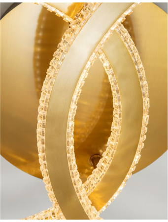 9011137 Plafoniera Nova Luce CILION LED 48W 3036lm 3000K IP20 Aluminiu/Acril Brass Gold NOVALUCE [3]