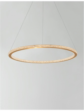 9011138 Suspensie Nova Luce CILION LED 48W 3264lm 3000K IP20 Aluminiu/Acril Brass Gold [2]