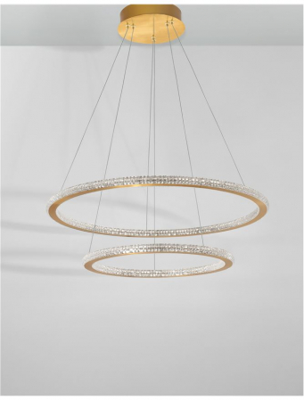 9011139 Suspensie Nova Luce CILION LED 56W 3555lm 3000K IP20 Aluminiu/Acril Brass Gold NOVALUCE [2]