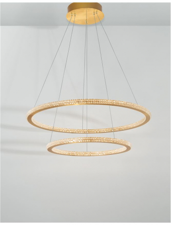 9011139 Suspensie Nova Luce CILION LED 56W 3555lm 3000K IP20 Aluminiu/Acril Brass Gold NOVALUCE [3]