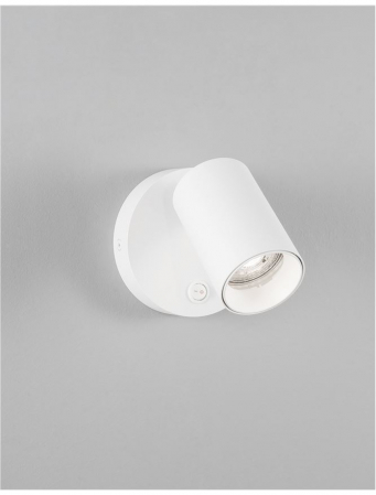 9011921 Aplica Nova Luce NET GU10 1X10W lm  IP20 Aluminium Sandy White [2]