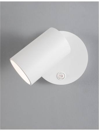 9011921 Aplica Nova Luce NET GU10 1X10W lm  IP20 Aluminium Sandy White [4]