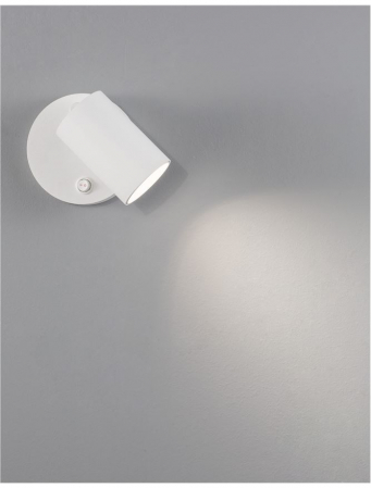 9011921 Aplica Nova Luce NET GU10 1X10W lm  IP20 Aluminium Sandy White [1]