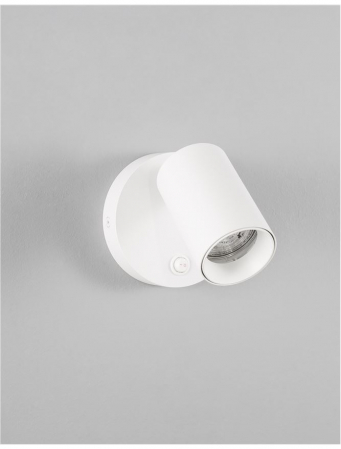 9011921 Aplica Nova Luce NET GU10 1X10W lm  IP20 Aluminium Sandy White [3]