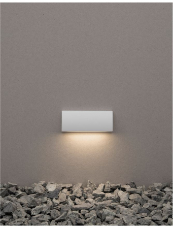 9018061  Nova Luce LIV LED 3,5W 150lm 3000K IP54 Aluminium & Glass Diffuser White Die-Casting Beam 120 degrees [1]