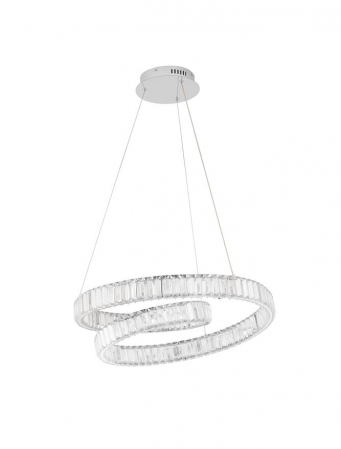 Lustre - 9019720 Lustra Nova Luce CONCETO LED 50W 4070lm 3500K Metal & Crystal Chrome Dimabil Triac IP20