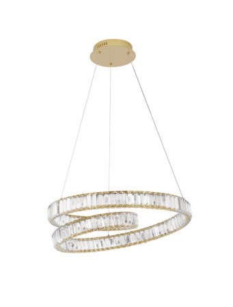 Lustre - 9019721 Lustra Nova Luce CONCETO LED 50W 4070lm 3500K Metal & Crystal Gold Dimabil Triac IP20